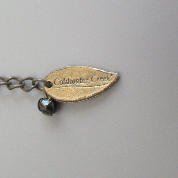 Southewestern Boho Mother Of Pearl Abalone by Coldwater Creek Necklace w/Pendant - Picture 4 of 10